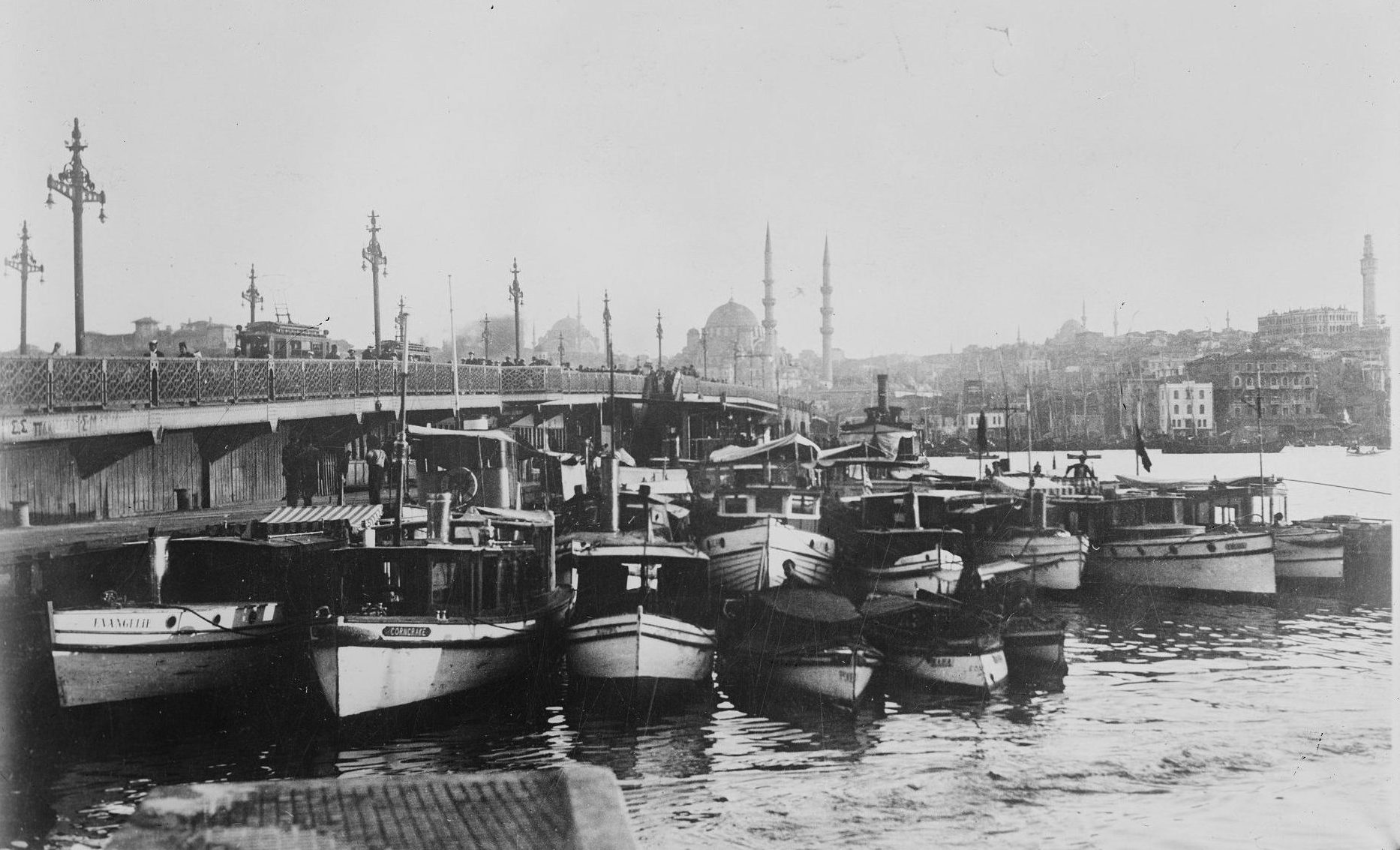 Galata Bridge Constantinople of Edmondo De Amicis